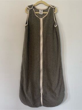 Fleece Tan Sleep Sack with Front Zip